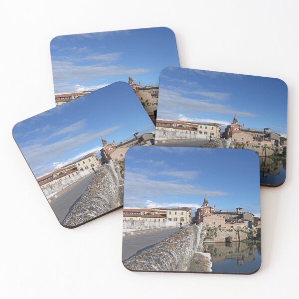 Item preview, old town and Tiberius bridge in Rimini summer season Italy designed and sold by goceris.