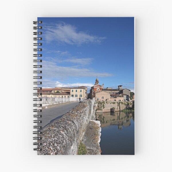 Item preview, old town and Tiberius bridge in Rimini summer season Italy designed and sold by goceris.