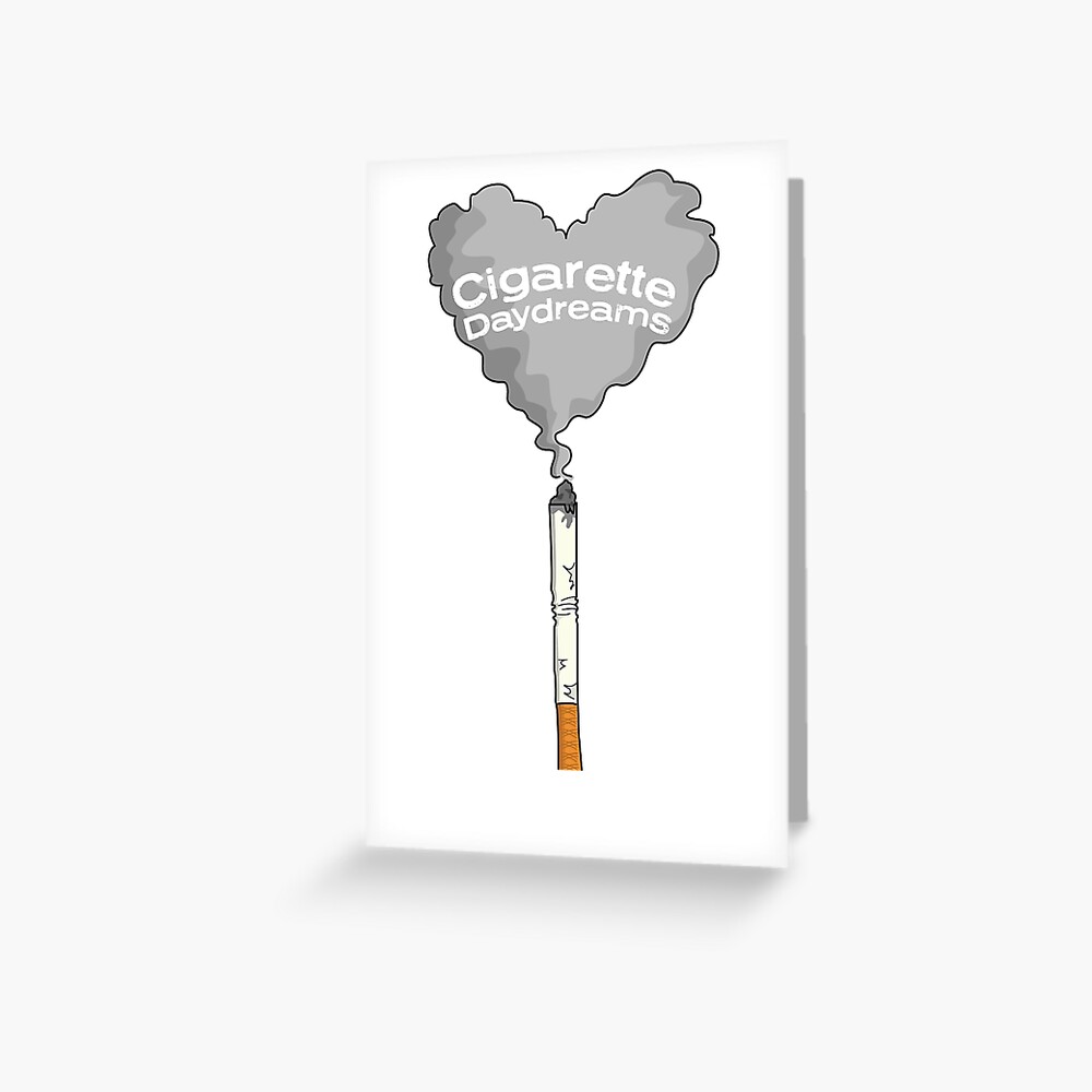 Cigarette Daydreams Lyrics Greeting Cards for Sale