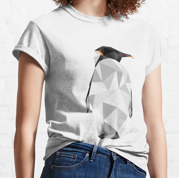 Pingüino geométrico Camiseta clásica