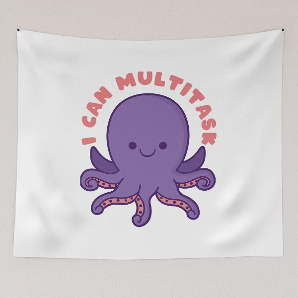 Artikelvorschau, I can multitask Oktopus entworfen und verkauft von nmdesigns1.