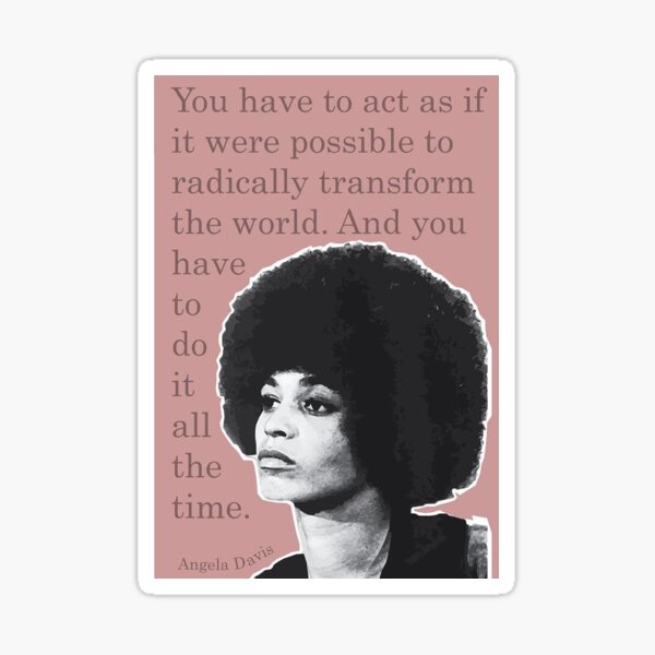 Item preview, Angela Davis Sticker designed and sold by YikesForever.