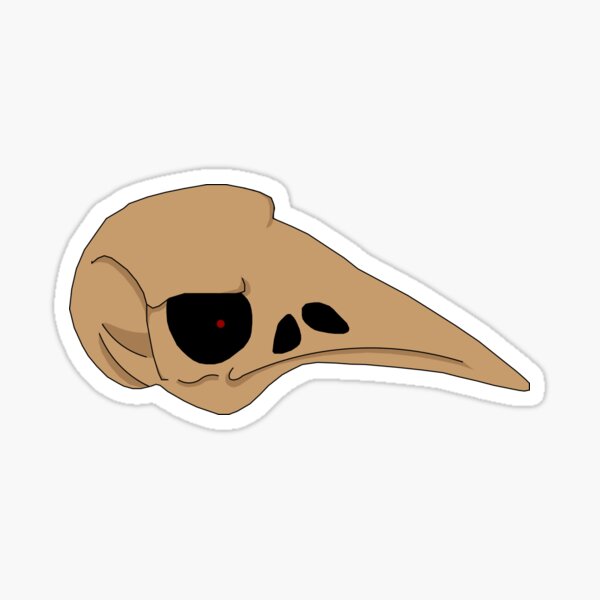 Bird Skull Sticker