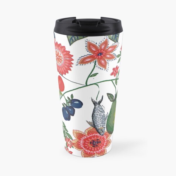 Sea food and flora Travel Mug