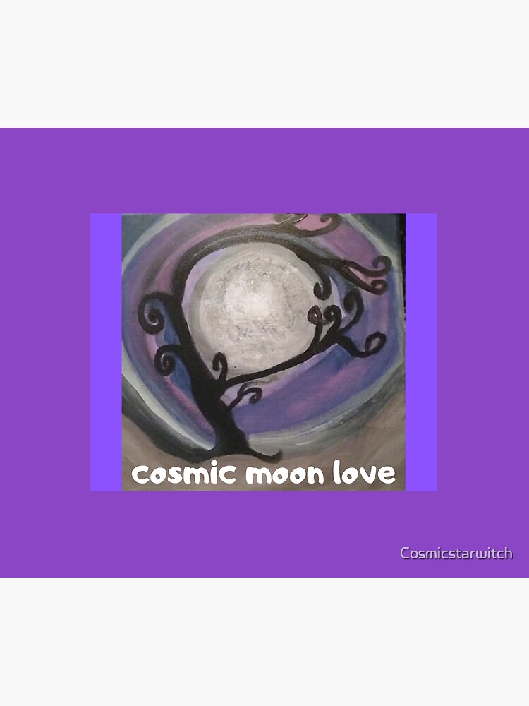 COSMIC GALAXY MOON (ACRYLIC PAINTING) by Cosmicstarwitch
