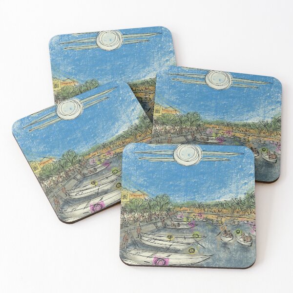 Item preview, Hoi An lights - Vietnam Colorful sketch designed and sold by NaliniLe.