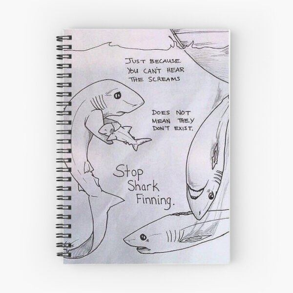 Item preview, Stop Shark Finning - Go Vegan! designed and sold by WittyMillennial.