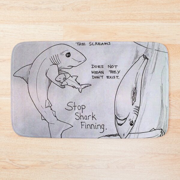 Item preview, Stop Shark Finning - Go Vegan! designed and sold by WittyMillennial.
