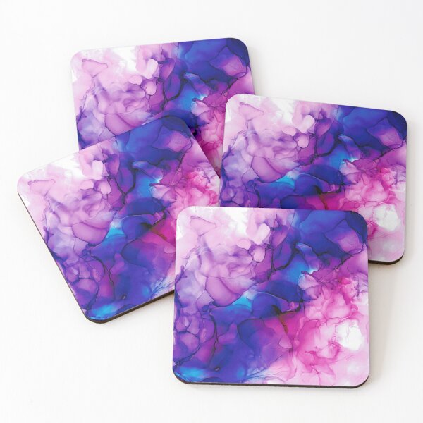 Item preview, Purple Smoke: Original Alcohol Ink Painting designed and sold by herzart.