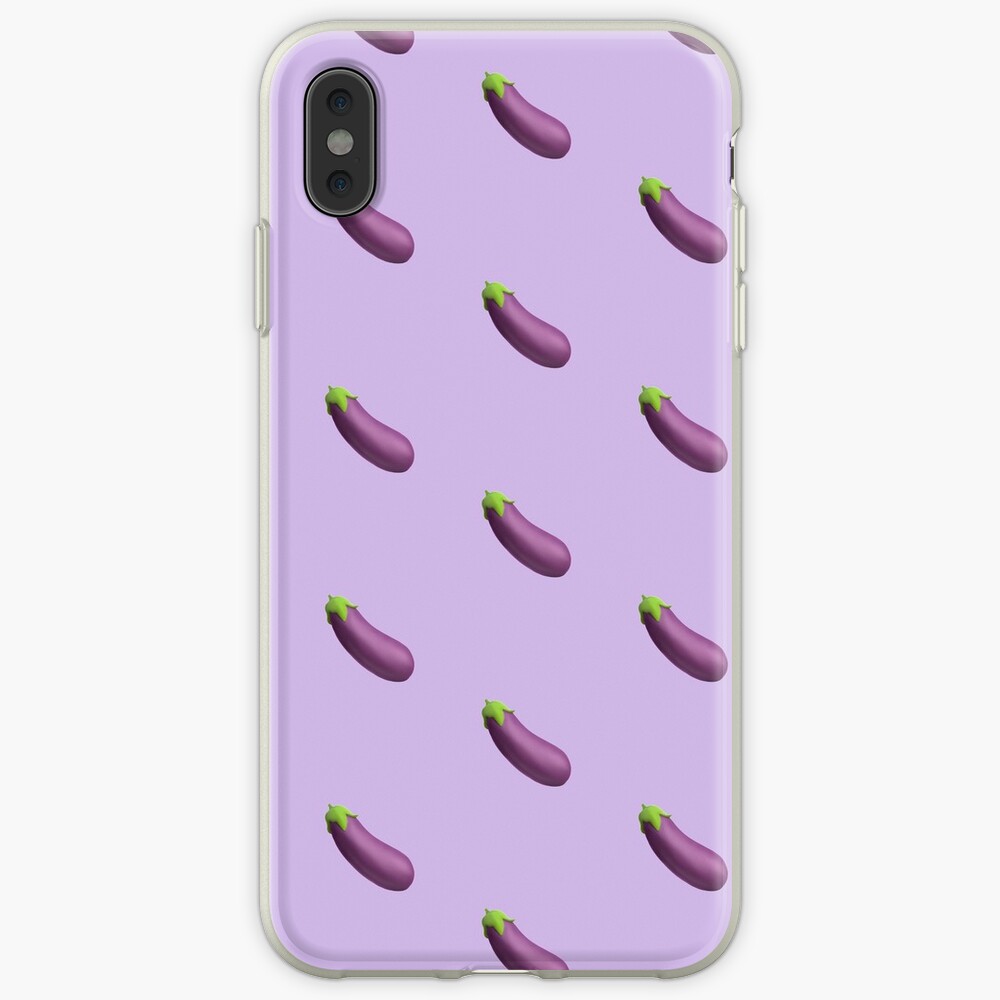 "Eggplant Emoji" iPhone Case & Cover by Maedaeart Redbubble
