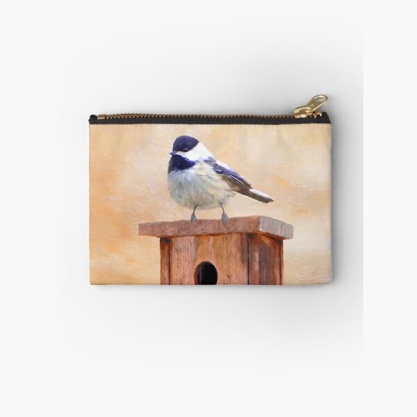 Item preview, Chickadee on Birdhouse designed and sold by alpendesigns.
