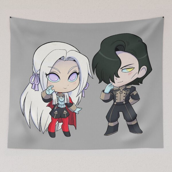 Item preview, Edelgard and Hubert - Fire Emblem Three Houses - Chibi Cuties designed and sold by kickgirl.
