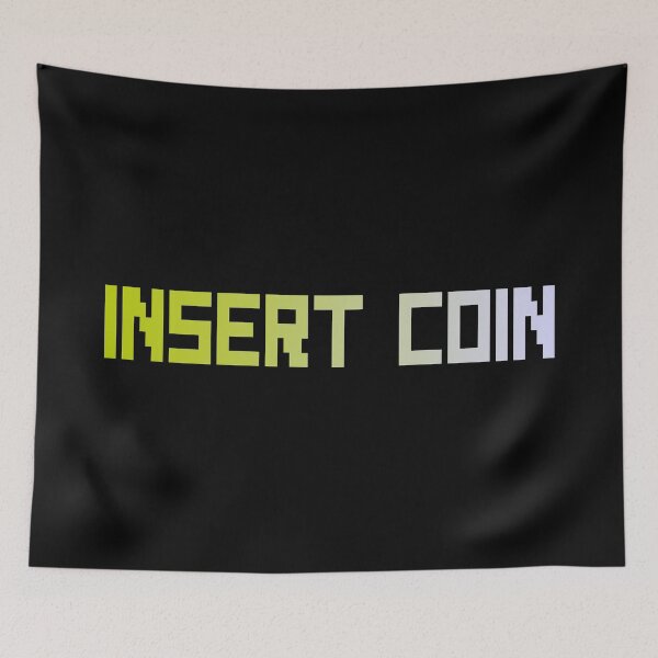 Item preview, Insert Coin (Vintage Retro Gaming) designed and sold by SassyClassyMe.