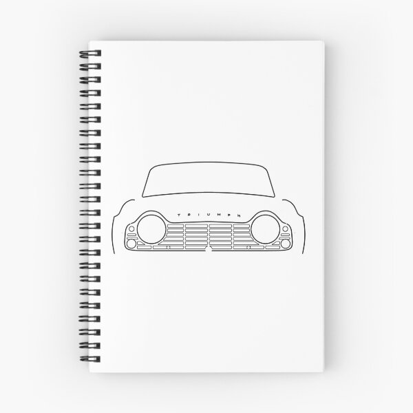 Item preview, Triumph TR4 classic car black outline graphic designed and sold by soitwouldseem.