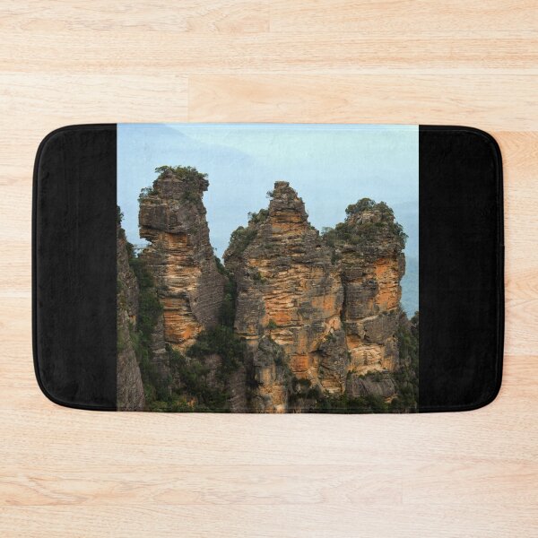 Item preview, Blue Mountains National Park, Echo Point, Three Sisters Rock, Outside Sydney Australia designed and sold by Sharon Schwalbe.