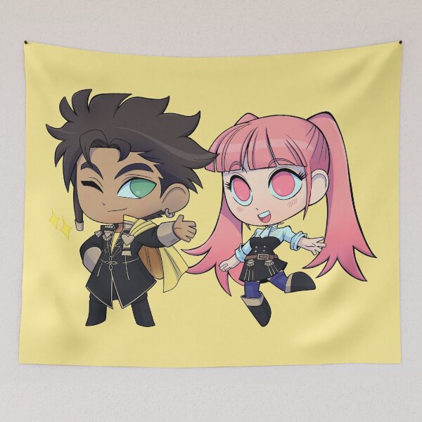 Item preview, Claude and Hilda - Fire Emblem Three Houses - Chibi Cuties designed and sold by kickgirl.