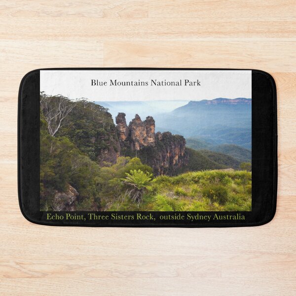 Item preview, Blue Mountains National Park, Echo Point, Three Sisters Rock, Outside Sydney Australia Poster designed and sold by Sharon Schwalbe.
