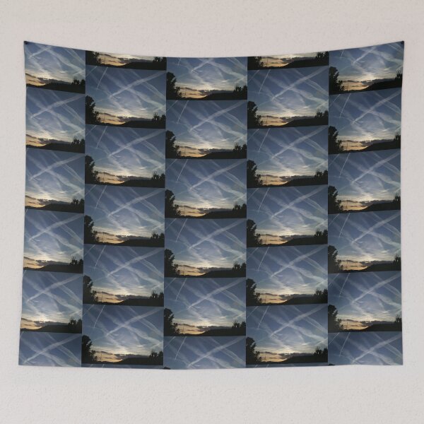 Item preview, white trails in the sky-2 designed and sold by walterfest.