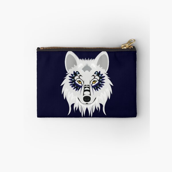 Item preview, Grey and White Wolf on Navy designed and sold by FHPen.