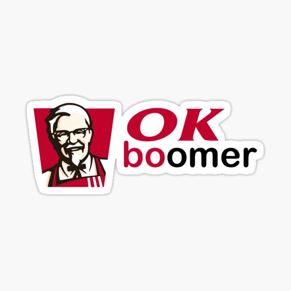 ok boomer KFC Sticker