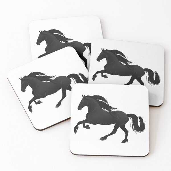 Item preview, Galloping Friesian - Equine Rampaige designed and sold by equinerampaige.