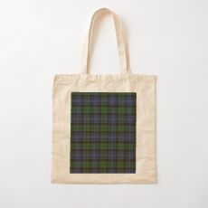 Black Watch Ancient Original Scottish Tartan Cotton Tote Bag
