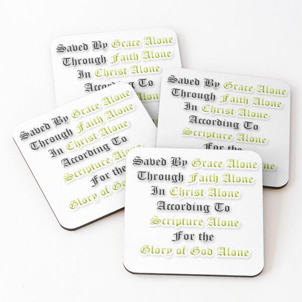 Item preview, 5 Solas of the Christian Faith: Saved by Grace Alone, Through Faith Alone, In Christ Alone, According to Scripture Alone, For the Glory of God Alone designed and sold by KCTraders.
