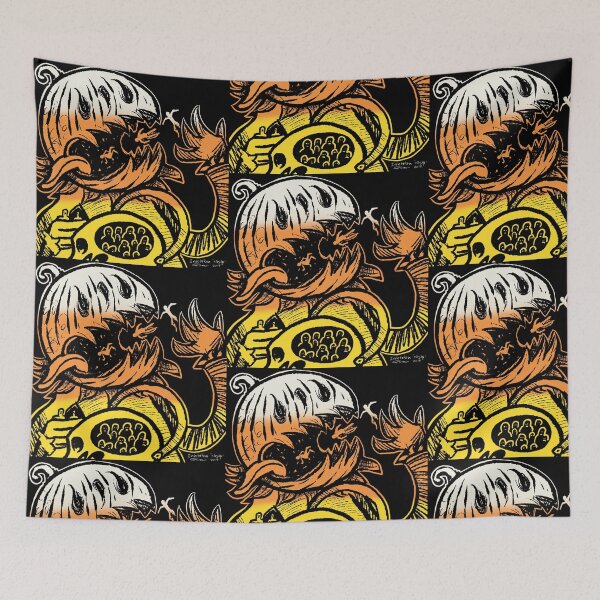 Item preview, Crazy candy corn pumpkin designed and sold by Gammaraybots.