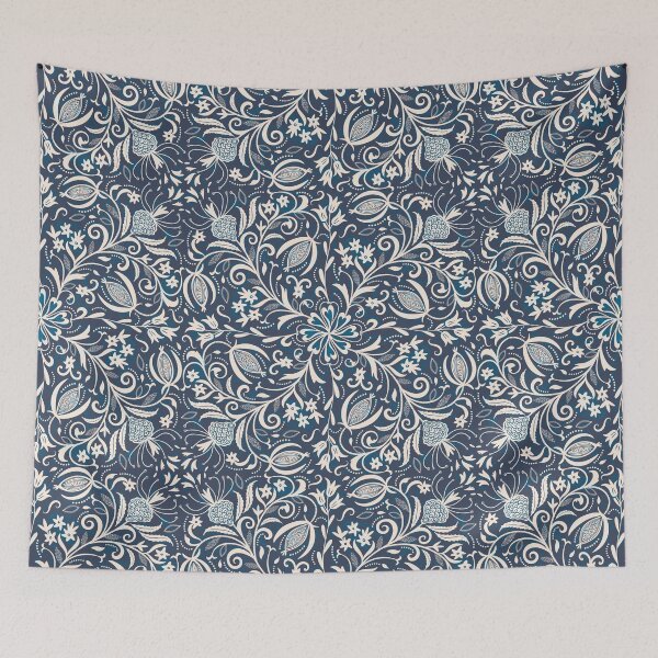 Item preview, Secret Garden Traditional Florals Pattern on Dark designed and sold by rocketandindigo.