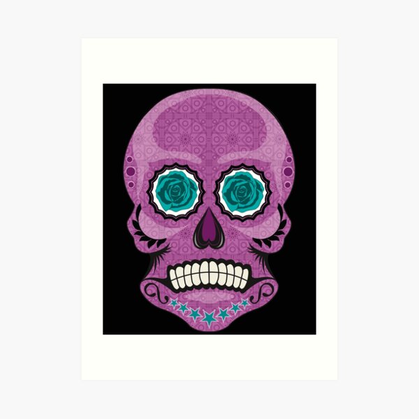 Sugar Skull Mr Skullkin Art Print