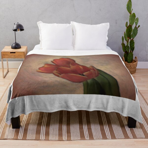 Item preview, Three Abstract Orange Tulips designed and sold by Lynn Bolt.
