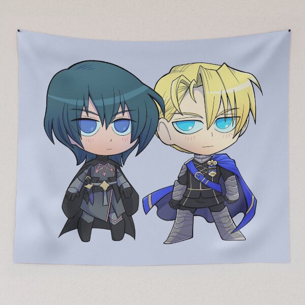 Item preview, Byleth (M!Byleth) and Dimitri - Fire Emblem Three Houses - Chibi Cuties designed and sold by kickgirl.