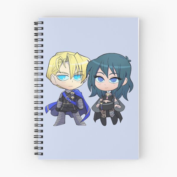 Item preview, Byleth (F!Byleth) and Dimitri - Fire Emblem Three Houses - Chibi Cuties designed and sold by kickgirl.