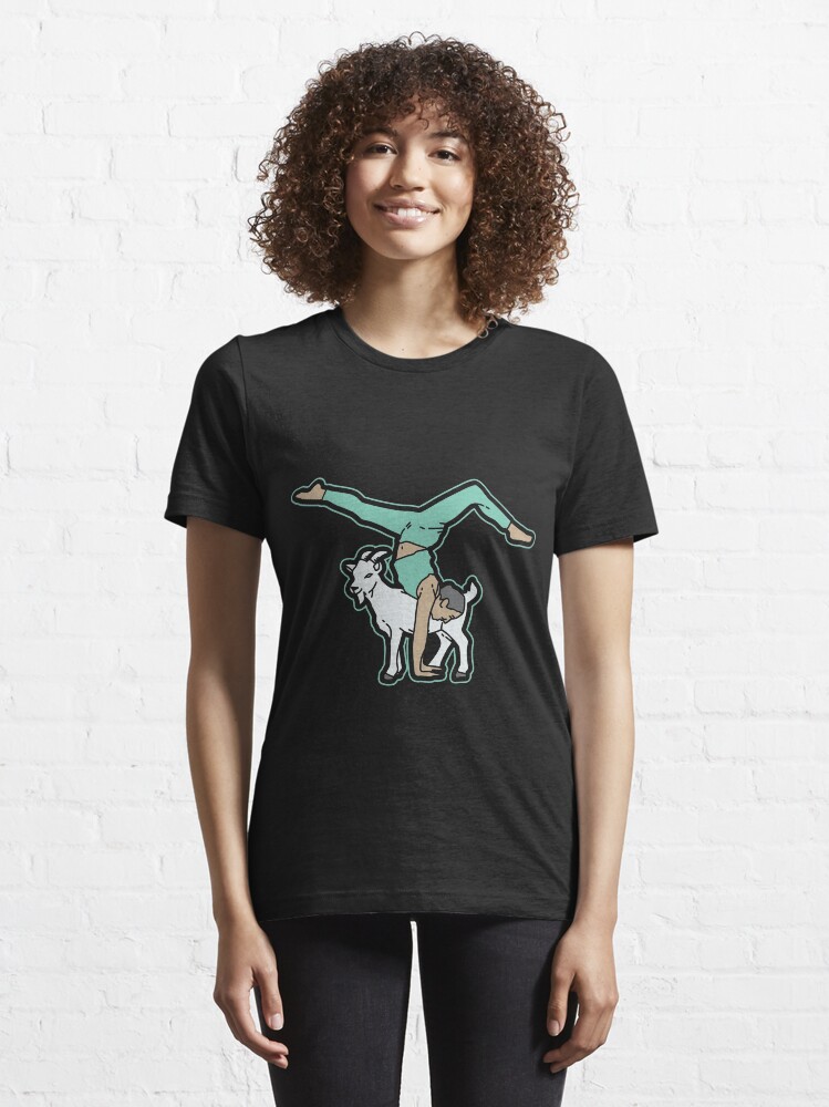 Alternative Ansicht von Goat Yoga Essential T-Shirt