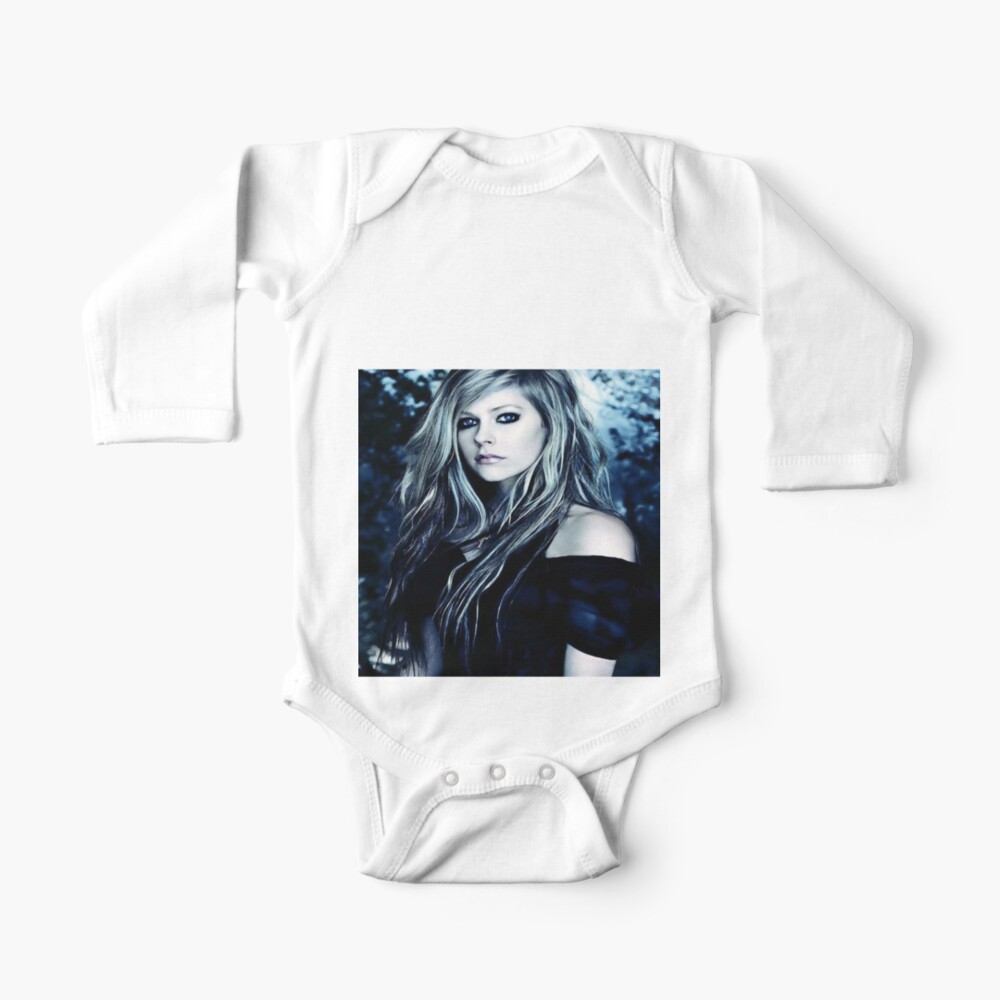 Avril Lavigne Poster Shirt Design Baby One Piece By Wittymillennial Redbubble
