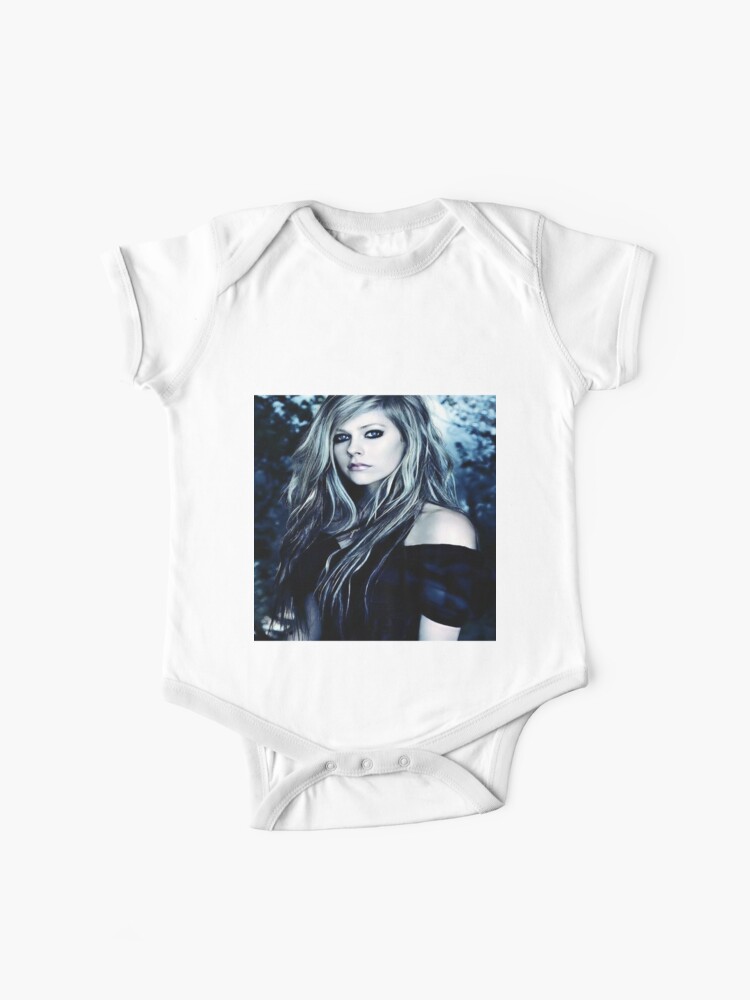 Avril Lavigne Poster Shirt Design Baby One Piece By Wittymillennial Redbubble