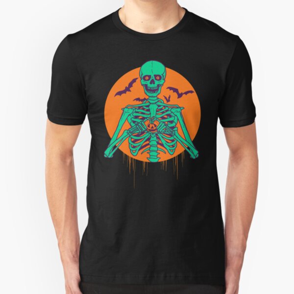 I Love Halloween Slim Fit T-Shirt