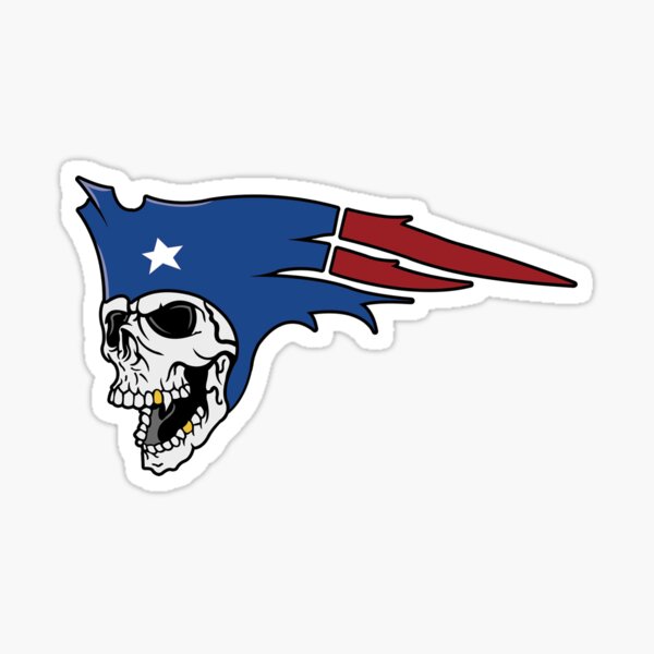 New England Patriots Decal Skull Logo 2.5 X 3.5 Small Sticker – THE 4TH  QUARTER
