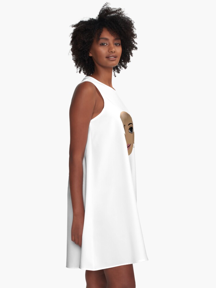 Roblox Running Meme A Line Dress By Yawnni Redbubble - roblox run meme