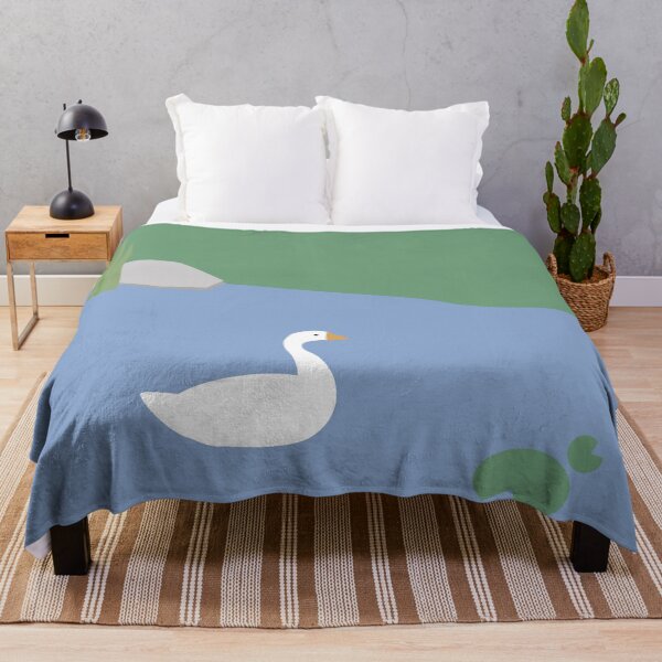 Item preview, Goose in the lake designed and sold by misterpillows.