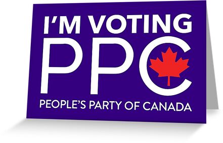 "People's Party of Canada logo PPC I'm voting Maxime ...
