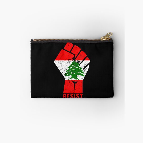 Item preview, Lebanon Flag Lebanese Revolution Protest March Resist Fist Gift designed and sold by theshirtinator.