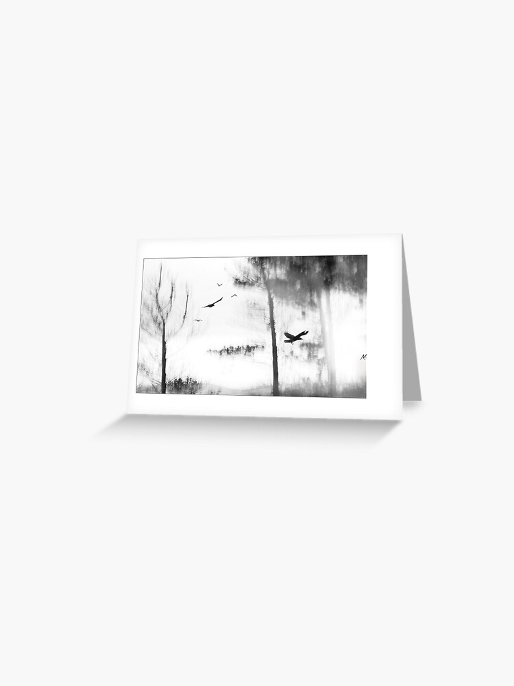 Thumbnail 1 of 2, Greeting Card, Bush Ravens designed and sold by Ron C. Moss.