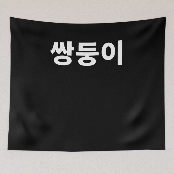 Item preview, Twins written In Korean Hangul South Korea Brother Sister T-Shirt designed and sold by JoDesignLab.