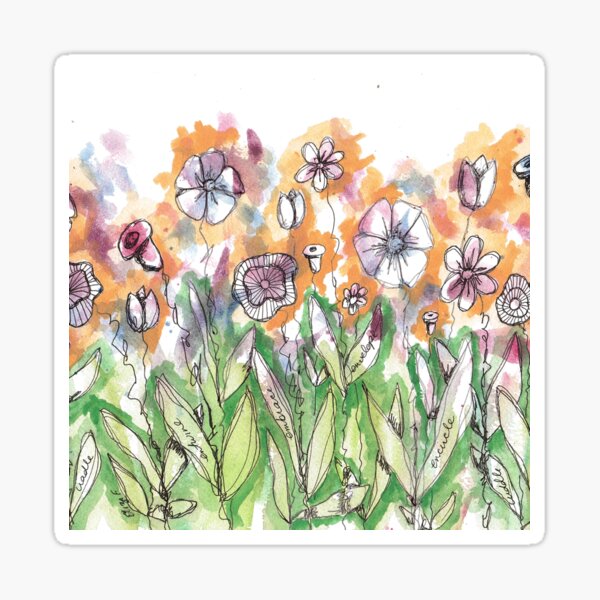 Feel Good Flowers Embrace Sticker