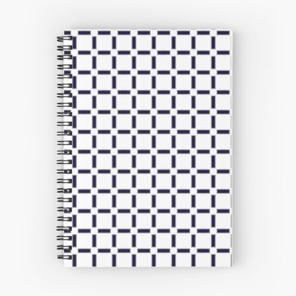 Item preview, Classic Navy Blue and White Grid Pattern designed and sold by Poetic Patterns Studio.
