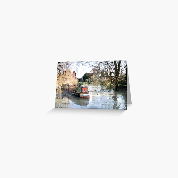 Item preview, Just Waiting narrow boat at Goring on Thames designed and sold by Jim Hellier.