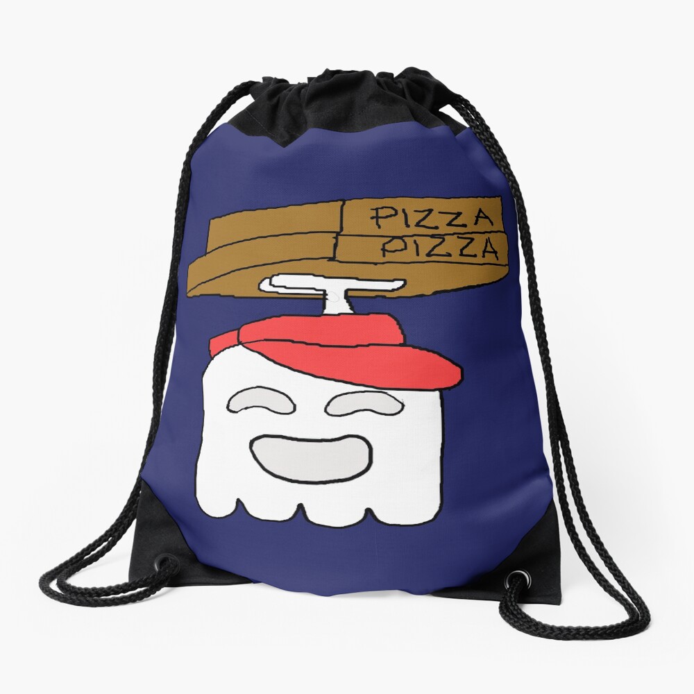 Pizza Delivery Regular Show Drawstring Bag