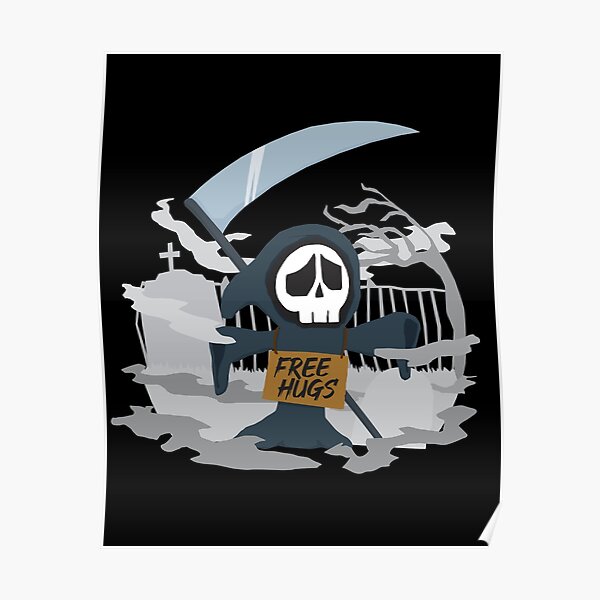 Free Hugs Meme Posters Redbubble