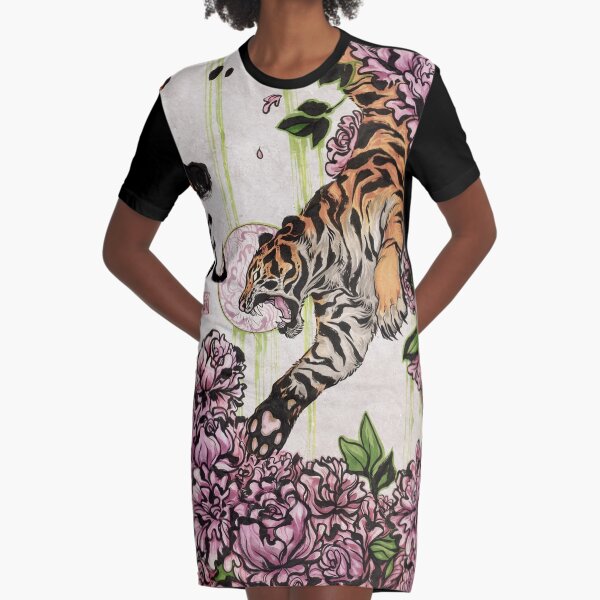 Tiger Graphic T-Shirt Dress